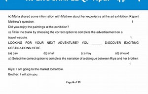 ix) Maria shared some information with Mathew about her experie... | Filo