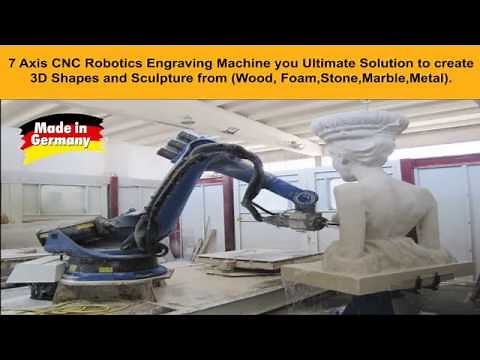 Robotic Engrave to create 3D Stone sculpture, Marble sculpture, Metal sculpture, granite sculpture