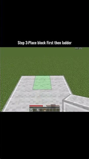 Block Ladder clutch Tutorial.#Shorts #minecraft #guide #gaming #mc #tutorial