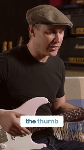 When you're learning your first chords, keep your thumb around the back of the neck! ✅ Helps build finger strength for barre chords later ✅ Keeps your fingers in a good position ✅ Avoids gripping the neck too hard I know, you'll often see me playing with my thumb over the top—but for beginners, this small adjustment makes a BIG difference. 🎸 Start learning NOW—for FREE—at https://www.justinguitar.com/beginner. | JustinGuitar