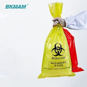 [Hot Item] Bkmam Brand Plastic Bio Medical Waste Bags with Biohazard Symbol