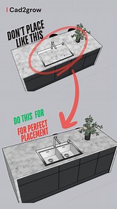 8K reactions · 17 comments | Place Sink with this pro trick in sketchup #cad2grow | Tutorial Cad2grow 001 | Facebook
