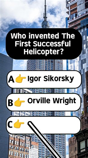 Who invented The First Successful Helicopter?