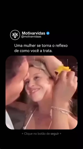 Motivarvidas • Reflexão & Motivação on Instagram: "Quando recebe cuidado, ela se transforma. Quando encontra respeito, ganha força. Quando é amada de verdade, floresce em confiança, leveza e alegria. As palavras influenciam, as atitudes revelam, e o modo como você trata alguém define a luz que ela carrega no olhar. Quem ama de verdade não machuca, cultiva. E tudo que é nutrido com carinho evolui. 👉🏻 Se você já segue @motivarvidaas , você sabe o valor disso aqui. Se ainda não segue... algoritmo