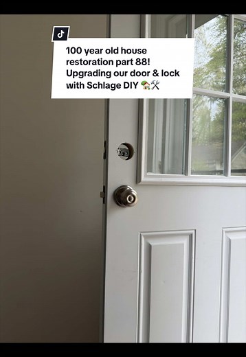 Schlage Smart WiFi Deadbolt Install: 100 Year Old House Restoration