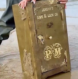7.6M views · 10K reactions | Breaking into a Century-Old Safe Found on the Shore | Wood Mood | Facebook