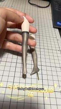 How to Make Realistic Clay Legs with Stocking Effect | DIY Clay Tutorial #ClayArt #DIY #ClayTutorial