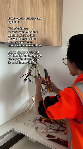 Bruh #sparky #electrician #bluecollarwomen #careerchange #apprentice
