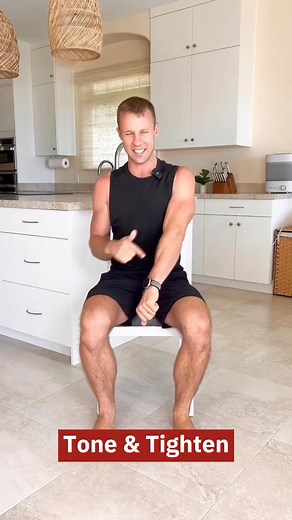 3 exercises to tone and tighten your arms from a chair! #batwingarms #armexercises #armworkout #seniorfitness #fitnesstips #athomeworkouts #beginnerexercise #weeklychallenge | Grow Young Fitness