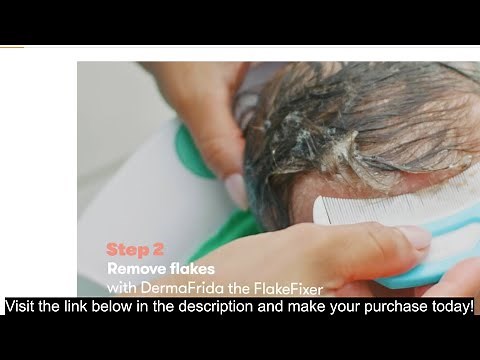 Frida Baby The 3 Step Cradle Cap System, DermaFrida The FlakeFixer, Sponge, Brush, Comb and Storage