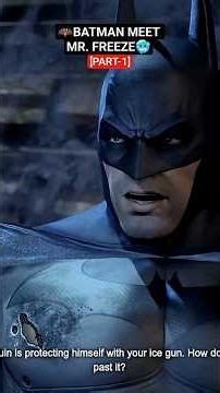 🦇BATMAN ASK HELP TO MR. FREEZE🥶 | Batman Arkham City #shorts