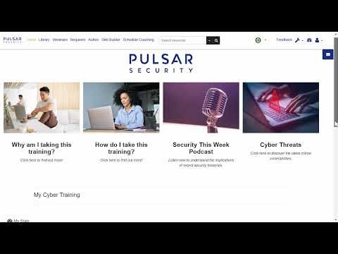 Pulsar Security Cybersecurity Education Admin Demo