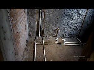 Plumbing Installation with CPVC Pipe for Bathroom Water
