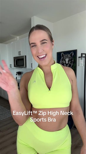 Part 1 - INTRODUCING the NEW EasyLift™ Zip High Neck Sports Bra in Citrus Green🍋‍🟩 @Oner Active Launching January 7th | 5pm GMT | 6pm CET | 12pm EST #communitycampaign #oneractive #new #review #fyp @KrissyCela @Scarlett Owens