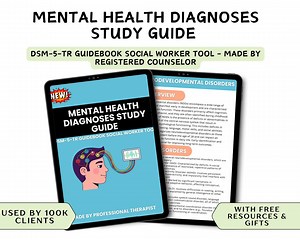 Mental Health Diagnostic Notes – DSM-5 TR Study & Nursing Guide (PDF) - Etsy