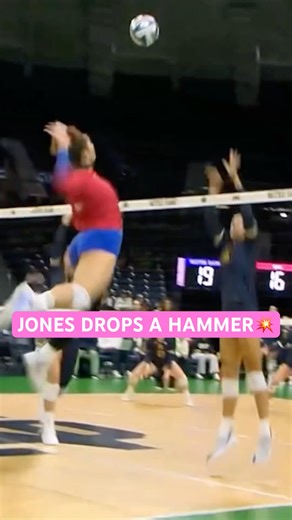 Malaya Jones drops a HAMMER 💥 as #8 SMU sweeps Notre Dame — six straight and still rolling