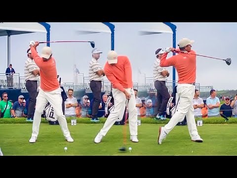 Adam Scott Golf Swing - SWING SEQUENCE FACE ON | Full Speed + SLOW MOTION