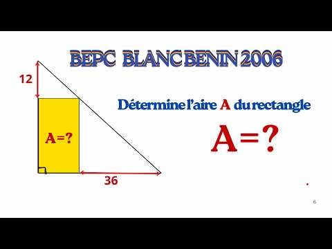 Rectangle dans un Triangle Rectangle : Résultat Surprenant (Sans Calcul !)