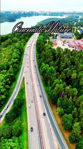Beautiful Highway View with Green Nature 🌳 | Relaxing Scenic Drive #shorts