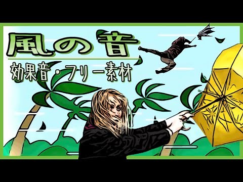 風の効果音(ヒュー)風の音、強風【自然音/環境音/フリー素材】