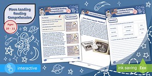 Moon Landing Reading Comprehension (Ages 10 - 11)