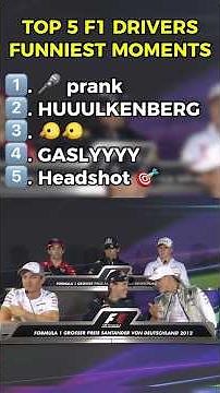 F1’s Funniest: 5 Moments You Won’t Believe Happened!