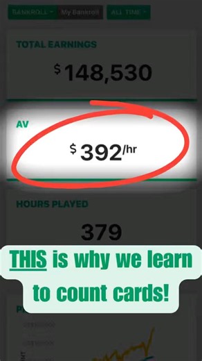 This is the success blackjack can lead to when you learn to count cards perfectly!