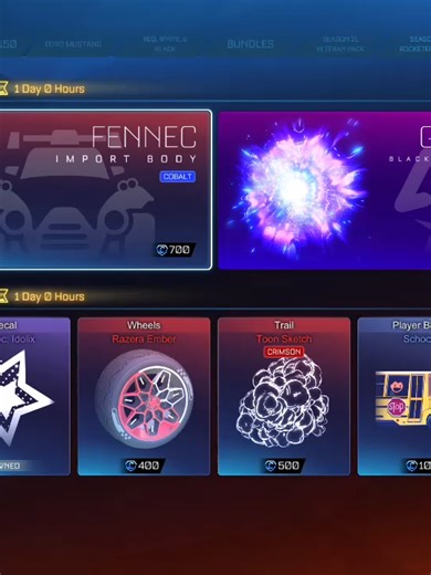 Rocket League 2026-02-01 Tonights itemshop. First shop of february. Id say its decent. Idolix i think is 200 credits but could be wrong. Slipstream is always nice. So 7/10 shop. #videoviral #rocketleague #fyp #RL #algorithmtiktok
