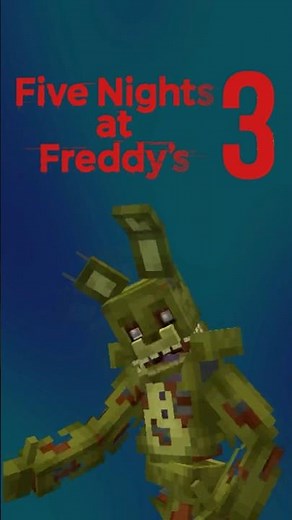 I'm making FNAF 3 in Minecraft!!