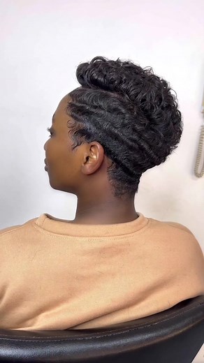 Pixie Haircut Stylist Process: Short Curly Hair Makeover