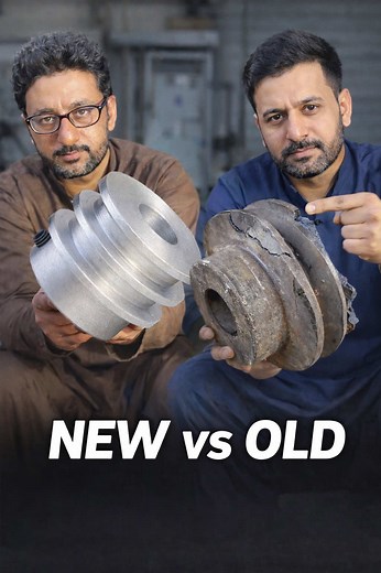 Making a Belt Pulley Using Solid Iron Shaft