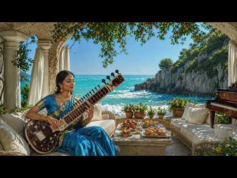 Simi in Amalfi Coast | Indian Classical Sitar and Flute at Mediterranean Villa | Relaxing