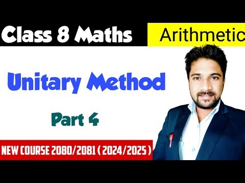 Unitary Method Class 8 Maths @mathmantra1