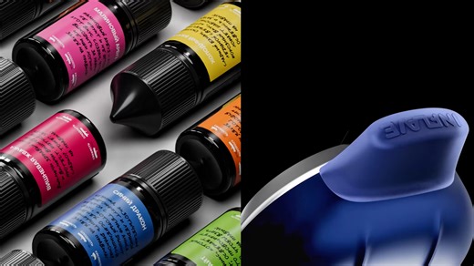 alpha sticker and vlaga bottles