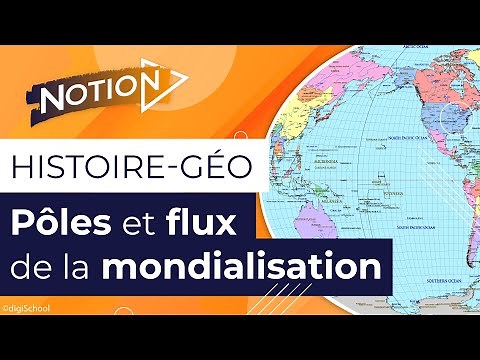 Croquis de géographie : Pôles et flux de la mondialisation