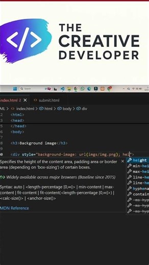HTML Picture Element Explained | Responsive Images Made Easy | The Creative Developer #tcd