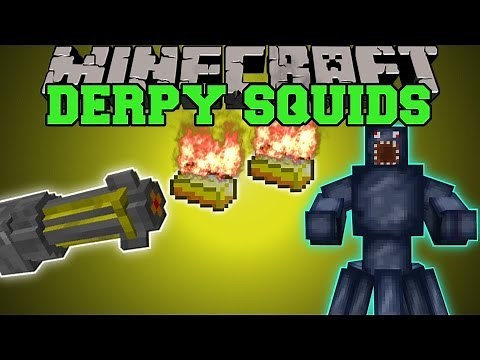 Minecraft: DERPY SQUID MOD (CAN YOU SURVIVE THE SQUID DIMENSION?) Mod Showcase