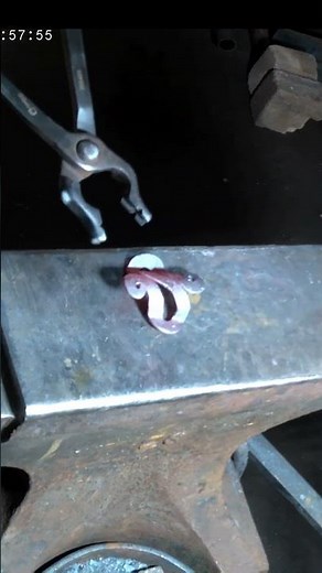 forged air barrette #medievalblacksmith #barrette #Vikingmetalart