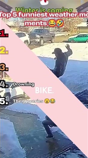 Top 5 funniest weather moments caught on video 🤣