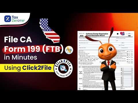 Form CA 199 Filing Made Easy: Step-by-Step Guide for Exempt Organizations | TaxZerone®