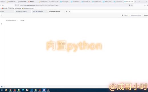 11snowflake进阶之内置python