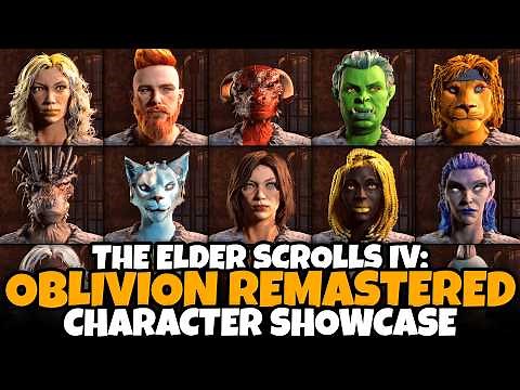 Oblivion Remastered Character Creation Showcase – All Races, Male & Female Customization (TES IV)