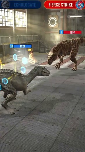 leucistic baryonyx vs tyrannosaurus Rex gen 2 Jurassic world alive