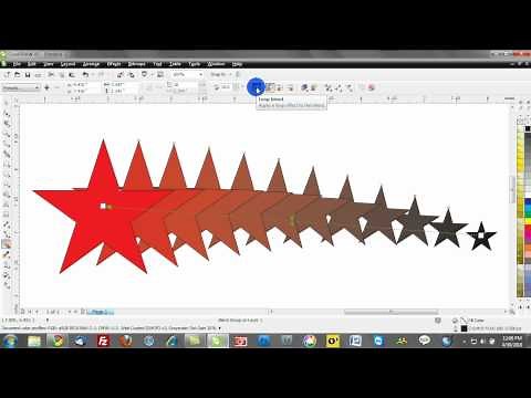 corel draw training video tutorials: blend tool