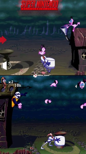 Earthworm Jim 2 — SNES vs Mega Drive #retrogaming