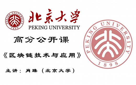 【高分公开课】《区块链技术与应用》肖臻-北京大学