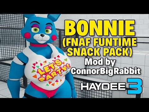 Bonnie (FNAF FUNTIME SNACK PACK) Mod by ConnorBigRabbit | Haydee 3 | Haydee Redux - White Zone, 4K
