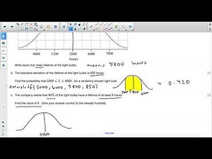 Normal Distribution (Past Paper Question 1)