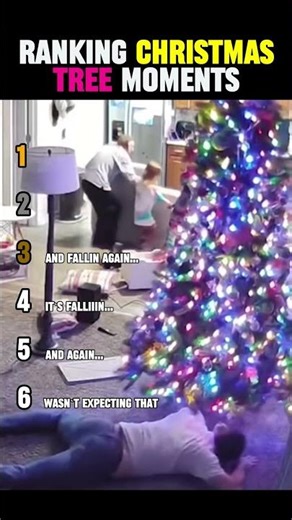 RANKING CHRISTMAS TREE MOMENTS 😅 #shorts #funny #ranking