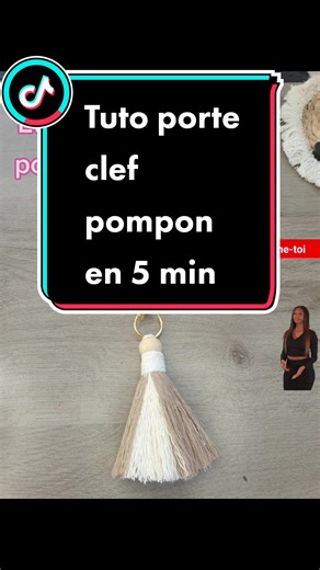 #question de @creakiaora Tuto porte clef macramé pompon, Apprends a réaliser toi même un porte clef ultra facile et rapidement. A ton goût !!🥰#macrame #tutorialmacrame#apprendre #lovemacrame #faitmain
